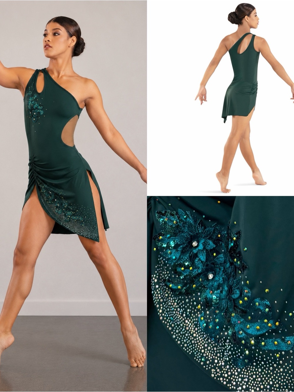 Tenth House 2 Die 4 Existence TD23408 Solo Dance Costume Green Lyrical Contem LA